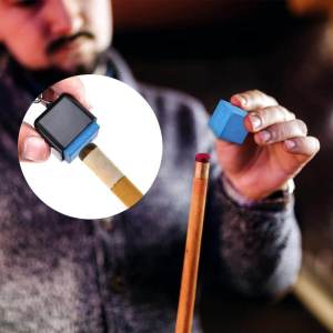 Quick delivery กล่องคิวเคล็ดลับชอล์กสนุ๊กเกอร์บิลเลียดคิวติดลื่นชอล์กอุปกรณ์บิลเลียด