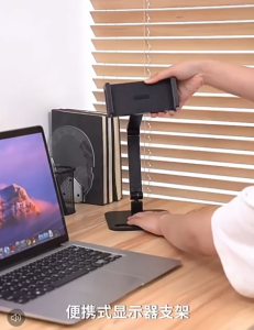 ●SG Stock● Heavy Duty Adjustable Height and Rotating Metal Phone Stand Phone Holder iPad Stand iPad Holder Monitor Holder Monitor Stand Phone Stand Angle Foldable Cell Phone Stand Holder for Desk Phone Holder 360 Degree Rotating Phone Stand