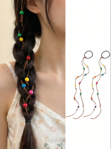 PINK EMPRESS | Colorful Beaded Braiding Rope Headbands