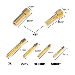 Dental Golden Plated Screw Post 50Pcs Bag Dental Materials For Dentist Tool Dentistry Use Post