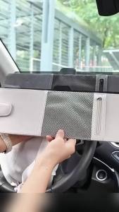SEAMETAL | Tấm Che Nắng Ô Tô 2 Trong 1 SEAMETAL Có Kẹp Kính Và Ngăn Đựng Thẻ Tấm Che Nắng Chống Chói Tấm Che Nắng Hình Chữ Nhật Nhẹ Tấm Mở Rộng Tấm Che Nắng