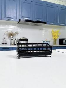 Dishwashing sponge kitchen holder rack organization Drill-free wall-mounted long brush drain racker display storage home use