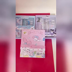 【buy1take1】Sanrio Stationery Set Kuromi Melody Cinnamoroll Pencil Pencil Case Ruler Crayons for Kids Girls Gifts