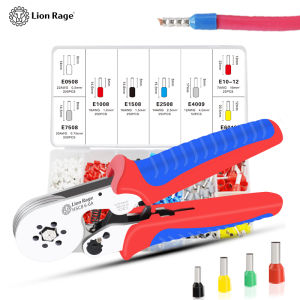 Mini crimping pliers set for tubular terminals HSC8 6-6 F anti slip handle wire ferrule terminal pliers household manual tools