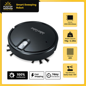 PUGTOP IS25A 5-in-1 Wireless Smart Robot Vacuum Cleaner Ultraviolet Lamp Strong Suction Sweeping Robot Multifunctional Super Quiet Vacuuming Mopping Humidifying For Home Use Home Appliance