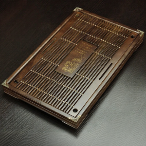 Simple Drainable Wooden Tea Tray