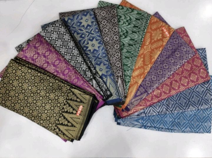 SAMPIN SONGKET EKSKLUSIF SIAP JAHIT TENUNAN INDIA PEMBORONG & PERUNCIT