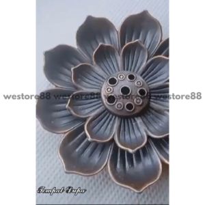 Tempat dupa holder dupa tahan panas dg 6 lubang desain lotus 5.5cm WEO YUPCBZ