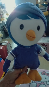 Gấu bông chim cánh cụt tím PETTY trong phim hoạt hình chú chim cánh cụt PORORO