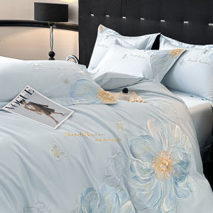 LUOLIQI | Bộ Đồ Chăn Drap Gối Cao Cấp 100% Bông 4 Món