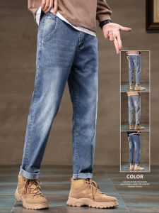 ROMON | Quần Jeans Nam Romon Ống Thẳng Rộng Mùa Xuân Thu Quần Thường Ngày Thoải Mái Cho Thanh Thiếu Niên Quần Jeans Denim Co Giãn