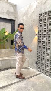 KEMEJA BATIK PRIA LENGAN PANJANG SLIMFIT TERBARU