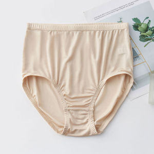 High Waist Silk Underwear Seamless Antibacterial Triangle Pants Elastic Bottoms Comfortable All Season Womens Innerwear Briefs
