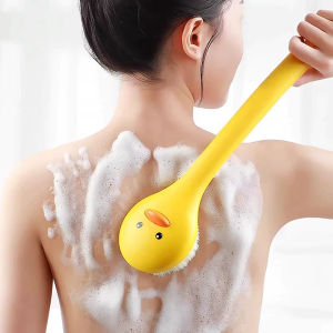 JCSYFAC Cute Duck Long Handle Bath Brush Soft Bristles Shower Scrubber Exfoliation Body Scrub Skin Bath Cleaning Brush