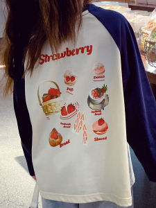 Girls Long Sleeve T-Shirt Autumn Fashion Cartoon Print Casual Base Shirt Little Girl Loose Fit round Neck Top Children Wear