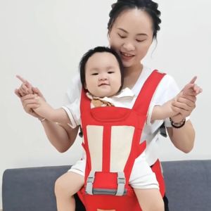 Baby Carriers เป้อุ้มเด็กแบบ 4-in-1 ผู้ให้บริการทารกผู้ให้บริการทารกที่มีช่องเก็บที่นั่งใต้ที่นั่งผู้ให้บริการทารกที่มีกระเป๋าเป้สะพายหลังที่ถอดออกได้