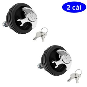 RYSJM | Khóa Tủ Nhựa 1 Chiếc Kèm Chìa Khóa Chất Liệu Cao Cấp Hình Tròn Dùng Cho Thuyền Xe Cắm Trại RV - Khóa Cửa Chốt Chắc Chắn Để Bảo Quản Đồ Đạc An Toàn