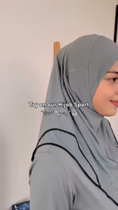 ZOE ARISAH Nefisa Sport Tudung Sarung Sukan Hijab Instant UV Protection SPF50 Polyester Muslimah Quick Dry ZOE ARISSA