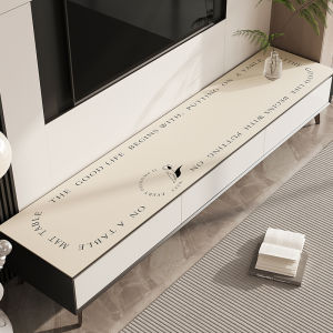 Long Tablecloth TV Cabinet Entrance Hall Shoe Cabinet Protection Pad French Vintage Dining Table Mat Luxury PVC Living Room