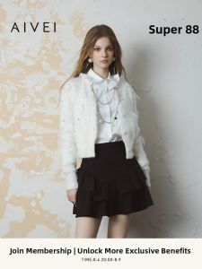 AIVEI | Elegant Soft and Cozy Feather Tassel Winter Cardigan