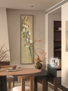 New Chinese Style Song Aesthetic Wall Art Decorative Painting Living Room Entrance Background Wall Painting Tea Room Partition