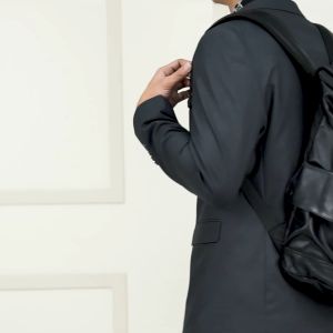 Shigetsu BEPPU Block Leather Backpack for School laptop bag office bag bagpack Backpack