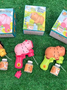 🫧 Capybara Bubble Gun Toy | 🐹 Cute Bubble Maker Machine | ✨ Electric Bubble Blower | 👶 Kids Outdoor Play | 🎁 Gift Idea | 📦 Ready Stock MY 🇲🇾