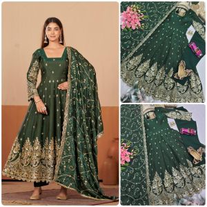 [PRE-ORDER] 2026 SEPT WOMEN ANARKALI SUIT READYMADE EMBROIDERY SEQUIN LONG DRESS WITH DUPATTA BOLLYWOOD INDIAN PUNJABI PAKISTANI WEDDING PARTY FESTIVE OUTFIT SIZE M L XL 2XL