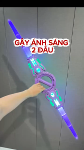 Đồ chơi ánh sáng kiếm ánh sáng 2 đầu cho bé mẫu cải tiến nhiều hiệu ứng