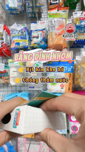 BĂNG DÍNH NHÔM DÁN KẼ HỞ Ở BỀ MẶT KIM LOẠI BẾP BỒN RỬA CHÉN KOKUBO (CUỘN 2M)
