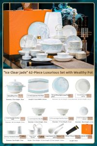 mornenjoy | New Luxury Home Use High-Temperature Bone China Tableware Set