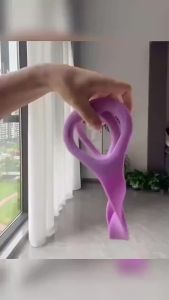 Thickened Silicone Figure 8 Pull Rope High Elastic & Break-Resistant Back Stretcher for Yoga Fitness and Body Shaping