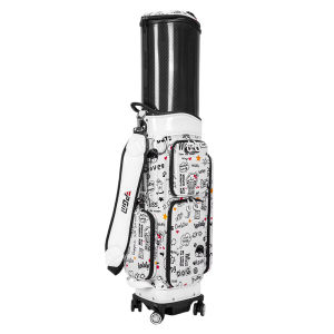 PGM GOLF | Aircraft Check-in Telescopic Hard Shell Golf Bag 360 Degree Wheels