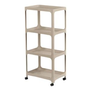 CHAHUA | Bathroom Corner Storage Rack Multi-Level Mobile Plastic Cart