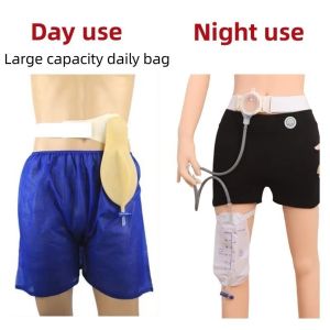 Urostomy Bag Urine Bag Lateral Bladder Urinary Ostomy Bags Stoma bag Silicone Washable Reuseable Durable with Adjustable