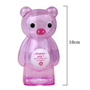 Trong Suốt Hoạt Hình Gấu Piggy Bank Hộp Đựng Tiền Bằng Nhựa Sáng Tạo Quà Tặng Sinh Nhật Cho Trẻ Em Ngân Hàng Tiết Kiệm Giáo Dục