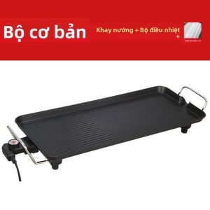 Màn Hình Nướng Điện Đa Chức Năng Phong Cách Hàn Quốc Platinum Rooster Square Không Khói Màn Hình Nướng Nhà Bếp Màn Hình Nướng Điện