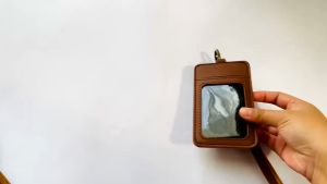 Id Card Kulit Name Tag Card Holder termurah