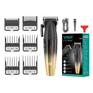 VGR | VGR Hair Trimmer Professional Barber Hair Cutting Machine Cordless Hair Clipper Haircut Digital Display Trimmer for Men V-003