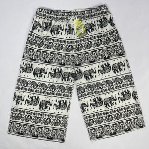 one size fits all, ethnic style loose high waist printed casual shorts for men and women, summer trend personalized, lightweight