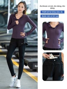 BAISILING | Women Autumn Winter Yoga Marathon Running Set Long Sleeve Quick Drying