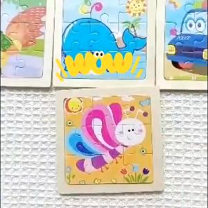 Local Wooden jigsaw puzzle toy children animal puzzle