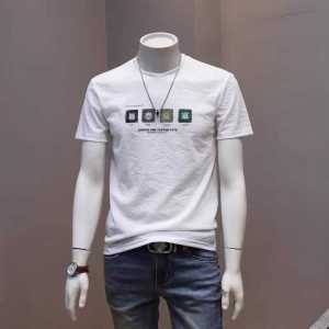 Summer Printed Casual Thin Short Sleeve Mens T-shirt round Neck Half Sleeve Top Youth Fashion Breathable Polyester Fiber