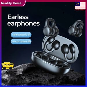 X58 TWS Wireless Bone Conduction Earphones Bluetooth 5.3 Earphones Waterproof Sports Earplugs Earhooks with Microphone Earphones Noise Reduction Touch Sports Earphones