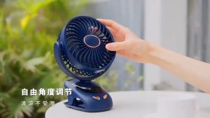 KONKA 20000mAh Portable USB Rechargeable Clip Fan Strong Wind Mini Cooling Fan For Baby Stroller Table Fan 90° Rotation 夹子风扇 mini fan rechargeable portable fan portable fan rechargeable portable fan with clip桌面夹扇 风扇