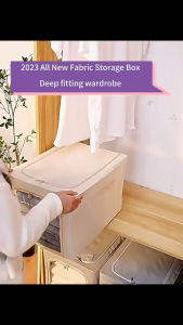 Large Storage Box With Steel Frame Blanket Clothes Pants Storage Box Drawer Wardrobe Organizer Bekas Simpan Toto