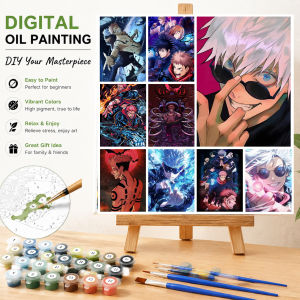 40x50cm Paint By Numbers Classic Japanese Anime Handpainted Canvas Painting Painting By Numbers for Adults Home Decor