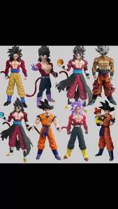 Bandai | Dragon Ball Z Super Saiyan Son Goku Action Figure Set - Includes Son Gohan Vegeta Broly Piccolo Majin Buu Collectible