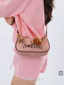 MMI7062 Tas Selempang COW KITTY BOX Premium Wanita