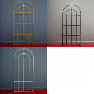 New Chinese Style Wedding Stage Decoration Iron Art Arch Gate Background Screen Props Pathway Indicators Scene Decorations